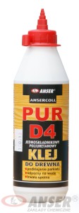 ANSERCOLL PUR D4  0,25kg wodoodporny poliuretanowy klej do drewna