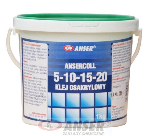 ANSER - Klej osakrylowy do wykładzin i paneli ANSERCOLL 5-10-15-20 1kg