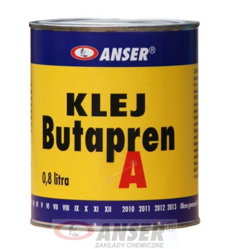 ANSER - Klej dla przemysłu obuwniczego i skórzanego BUTAPREN A 0,8l