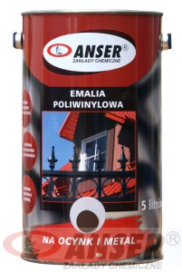 Farba emalia poliwinylowa na ocynk i metal 5L