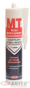 KLEJ MONTAŻOWY TRANSPARENTNY 0,31l